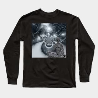 Zen in lotus pose Long Sleeve T-Shirt